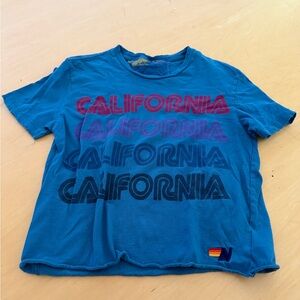 Women’s aviator nation Blue California T-Shirt